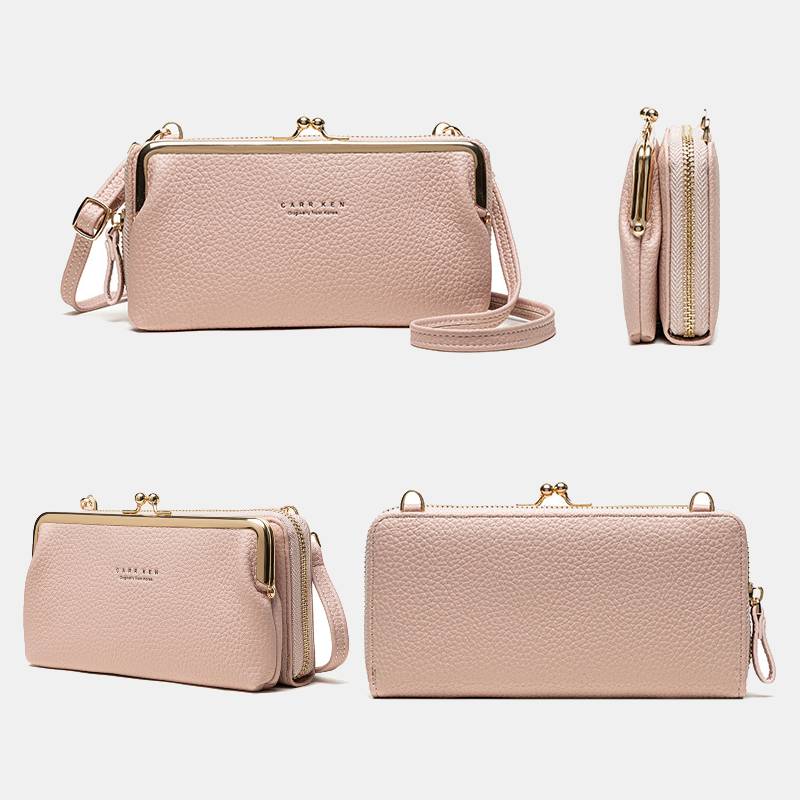 Sac Téléphone Bandoulière Femme – Portefeuille Multi-Compartiments