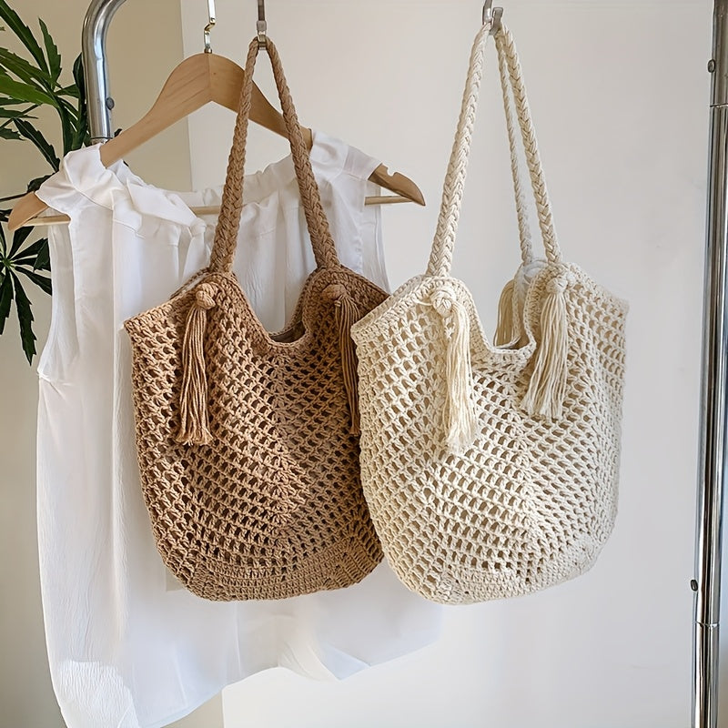 Sac cabas en crochet | Femme | Léger | Grand format