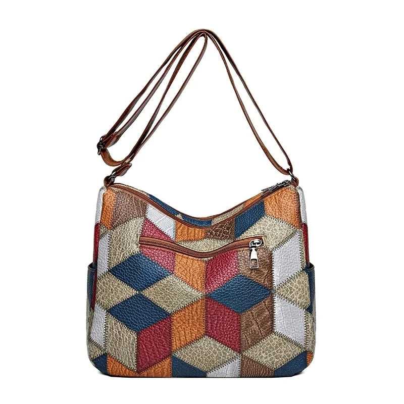 Sac Bandoulière Patchwork Femme – Original et Élégant