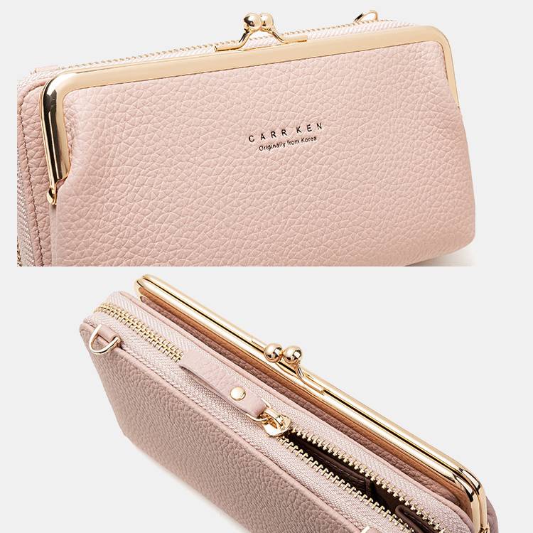 Sac Téléphone Bandoulière Femme – Portefeuille Multi-Compartiments