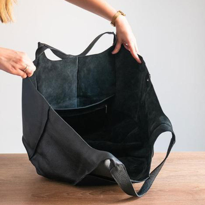 Sac Cabas Oversize Femme – Coutures Apparentes & Grand Format
