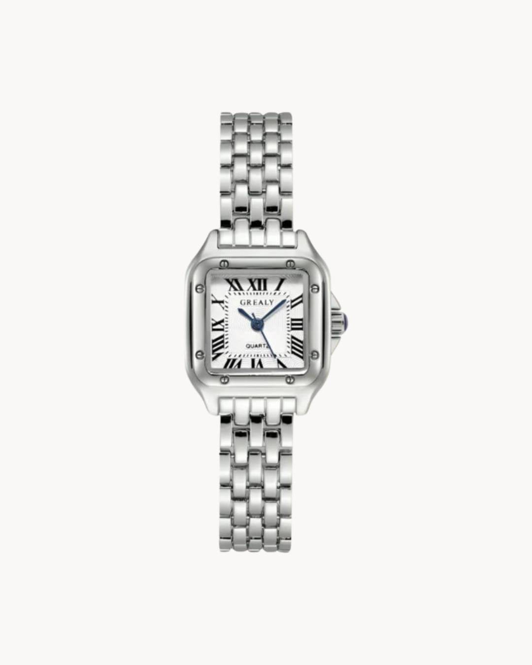 Montre Femme | Quartz | Cadran Carré | Chiffres Romains