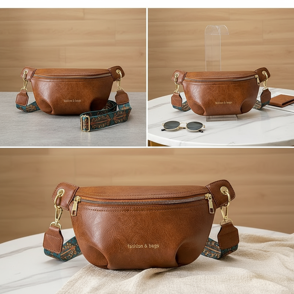 Sac Banane Femme – Bandoulière Large & Design Asymétrique