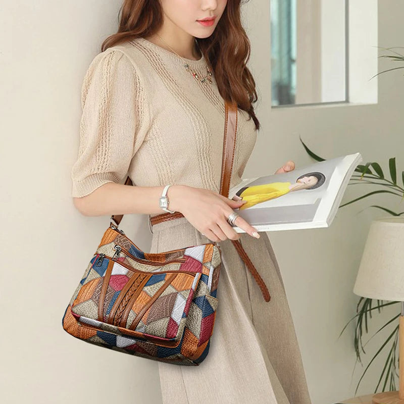 Sac Bandoulière Patchwork Femme – Original et Élégant