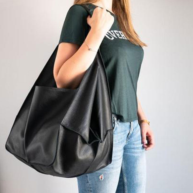 Sac Cabas Oversize Femme – Coutures Apparentes & Grand Format