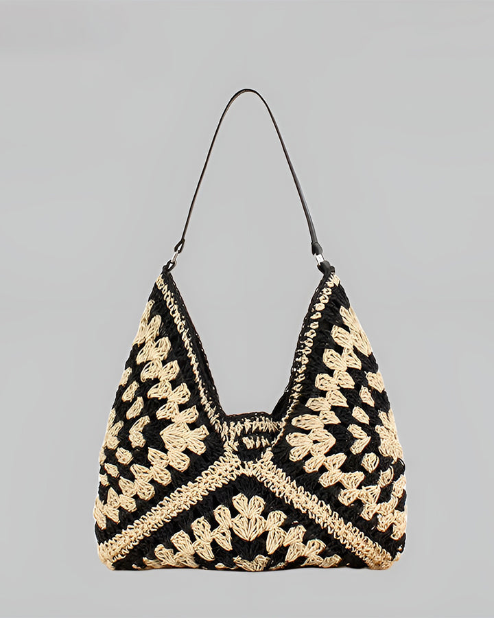 Sac Cabas en Crochet Femme – Grand Sac Bohème pour le Quotidien