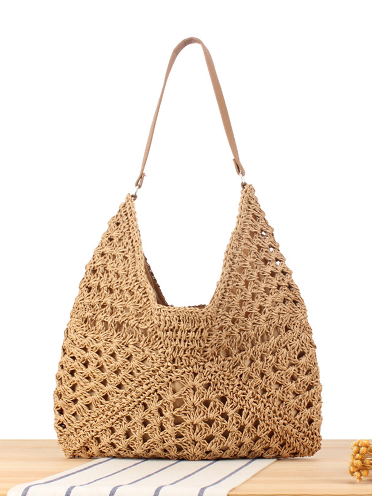 Sac Cabas en Crochet Femme – Grand Sac Bohème pour le Quotidien