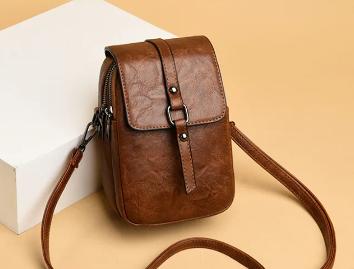 Petit Sac Bandoulière Femme – Rabat à Fermoir & Compartiments