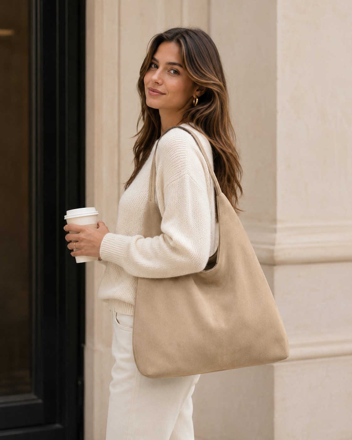 Sac Cabas en Suédine Femme – Grand Format pour le Travail