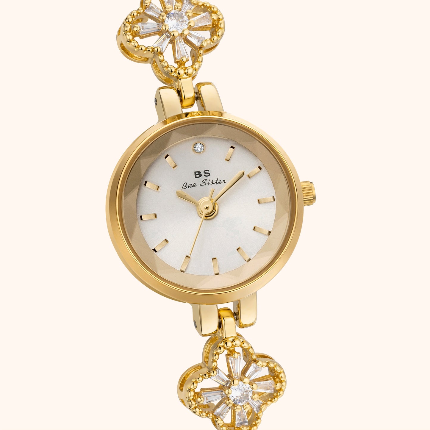 Montre femme | Dorée | Bracelet bijou | Élégante