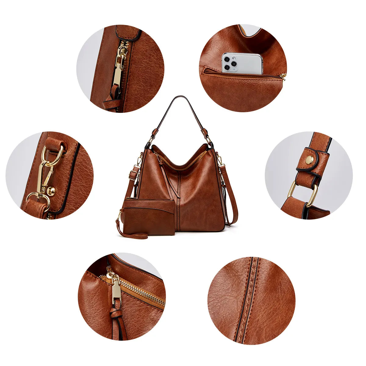 Sac Hobo Femme – Grand Sac à Main Élégant