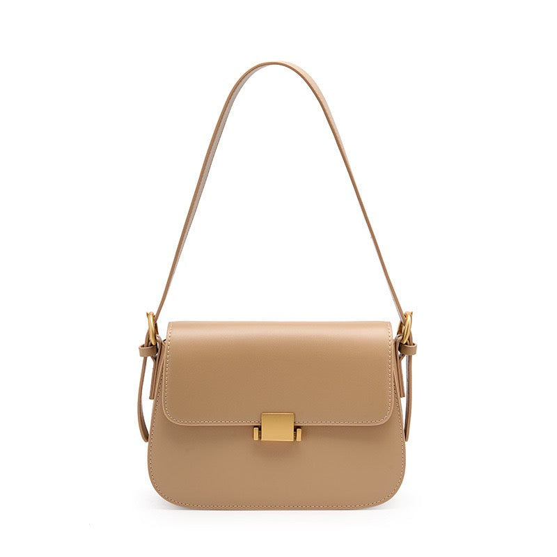 Sac Bandoulière Femme – Rabat Élégant & Détails Dorés