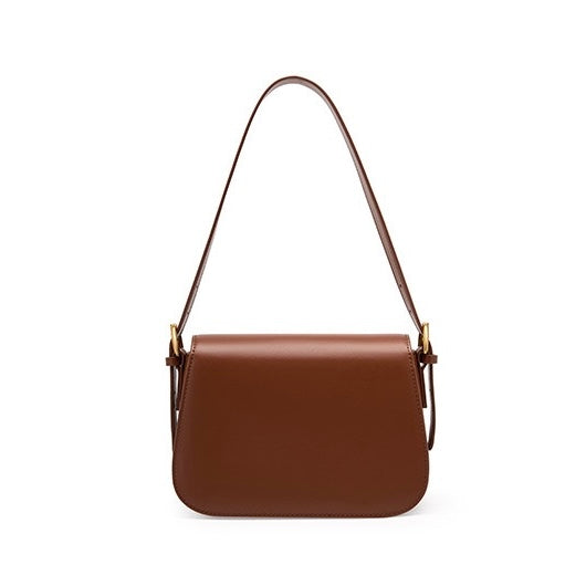 Sac Bandoulière Femme – Rabat Élégant & Détails Dorés