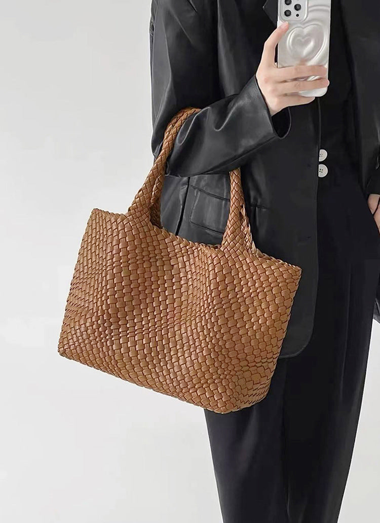 Sac Cabas Tressé Femme – Grand Format & Doublure Intérieure