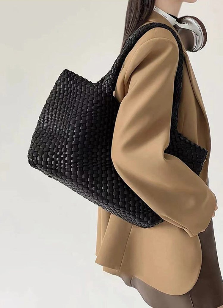 Sac Cabas Tressé Femme – Grand Format & Doublure Intérieure