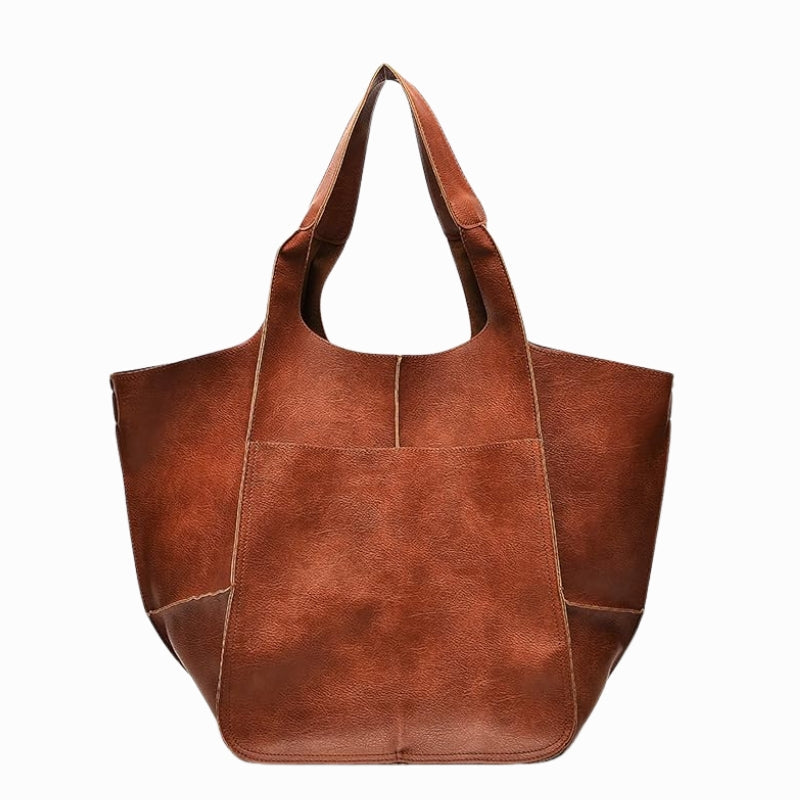 Sac Cabas Oversize Femme – Coutures Apparentes & Grand Format
