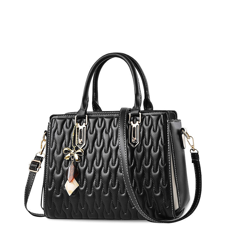 Sac à Main Femme – Motif Relief & Bandoulière Réglable