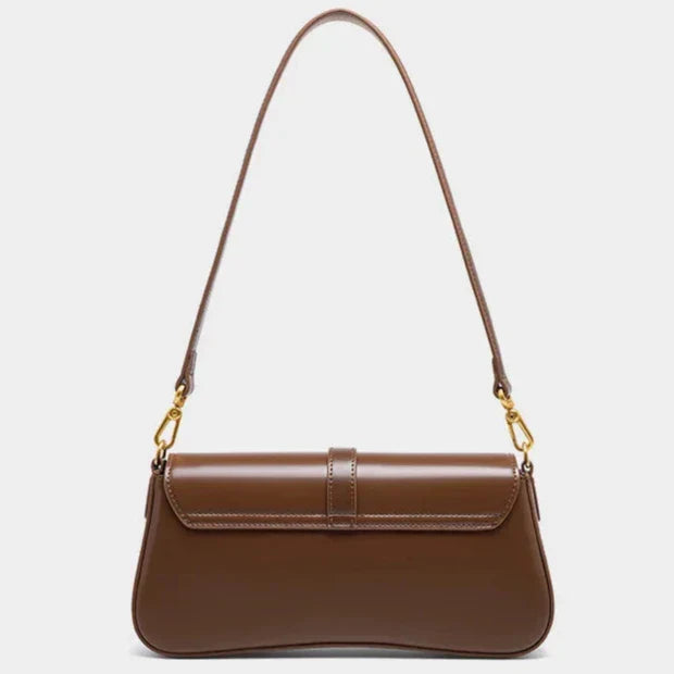 Sac Bandoulière Femme – Format Compact à Fermoir Doré