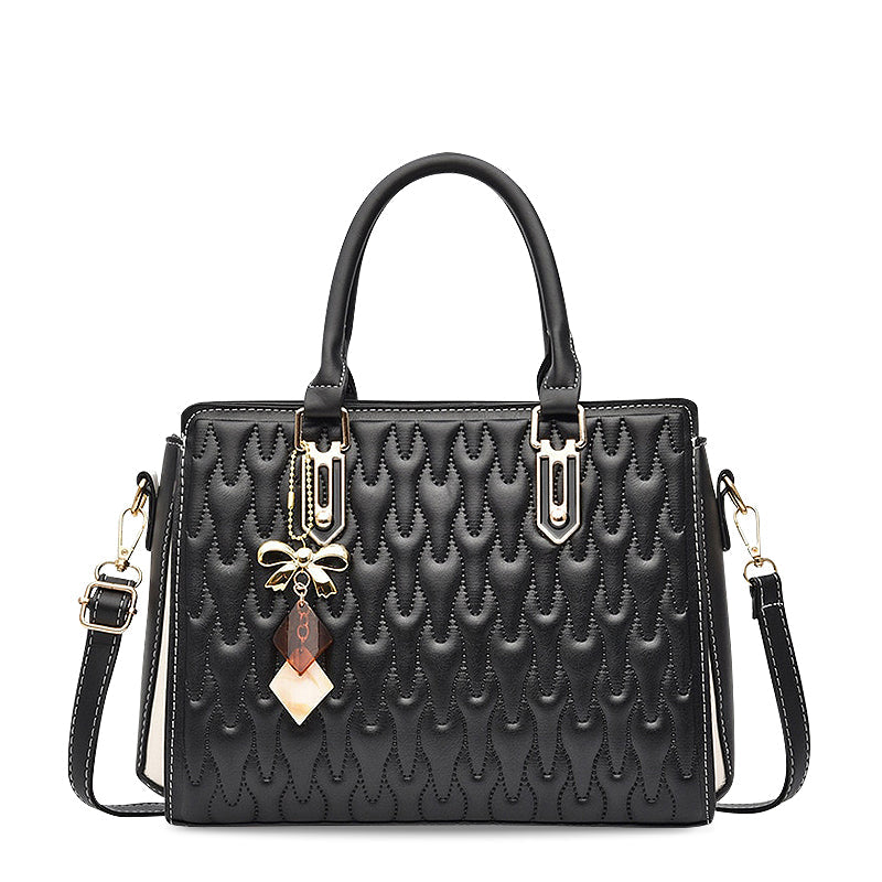 Sac à Main Femme – Motif Relief & Bandoulière Réglable