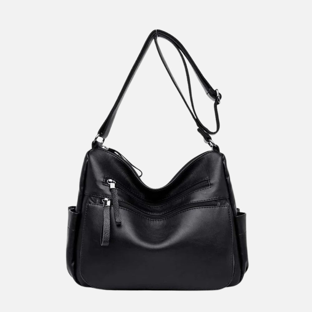 Grand Sac Bandoulière Femme – Multiples Poches Zippées