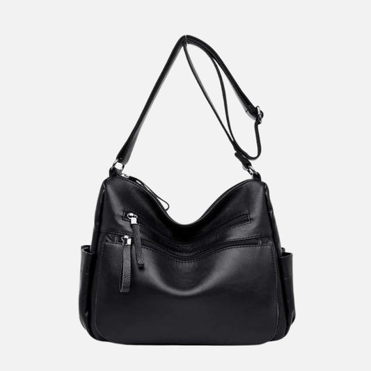 Grand Sac Bandoulière Femme – Multiples Poches Zippées