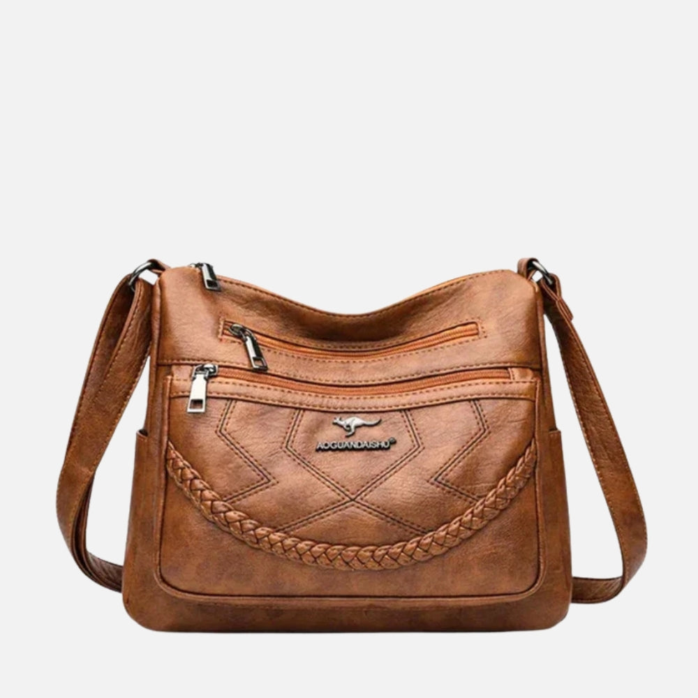 Sac Bandoulière Femme – Multiples Poches Zippées