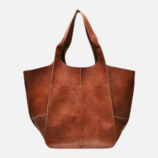 Sac Cabas Oversize Femme – Coutures Apparentes & Grand Format