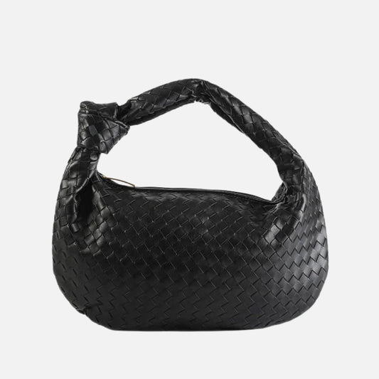 Sac Bandoulière Tressé Femme – Nœud Élégant & Format Compact