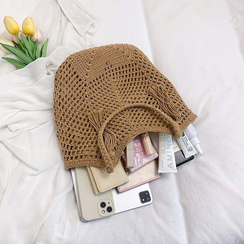 Sac cabas en crochet | Femme | Léger | Grand format