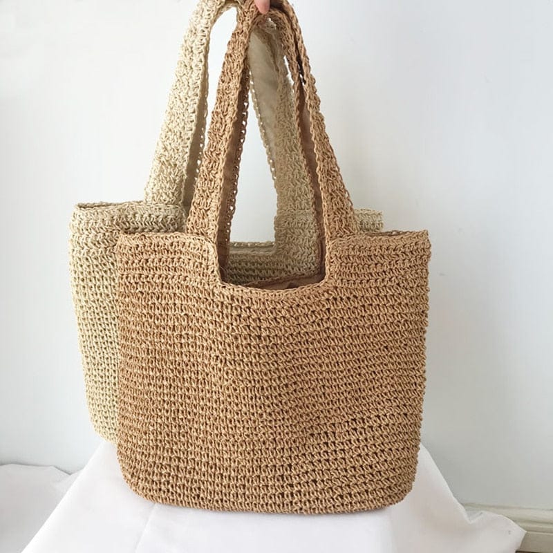 Sac Cabas Tressé Femme – Style Bohème & Grand Format