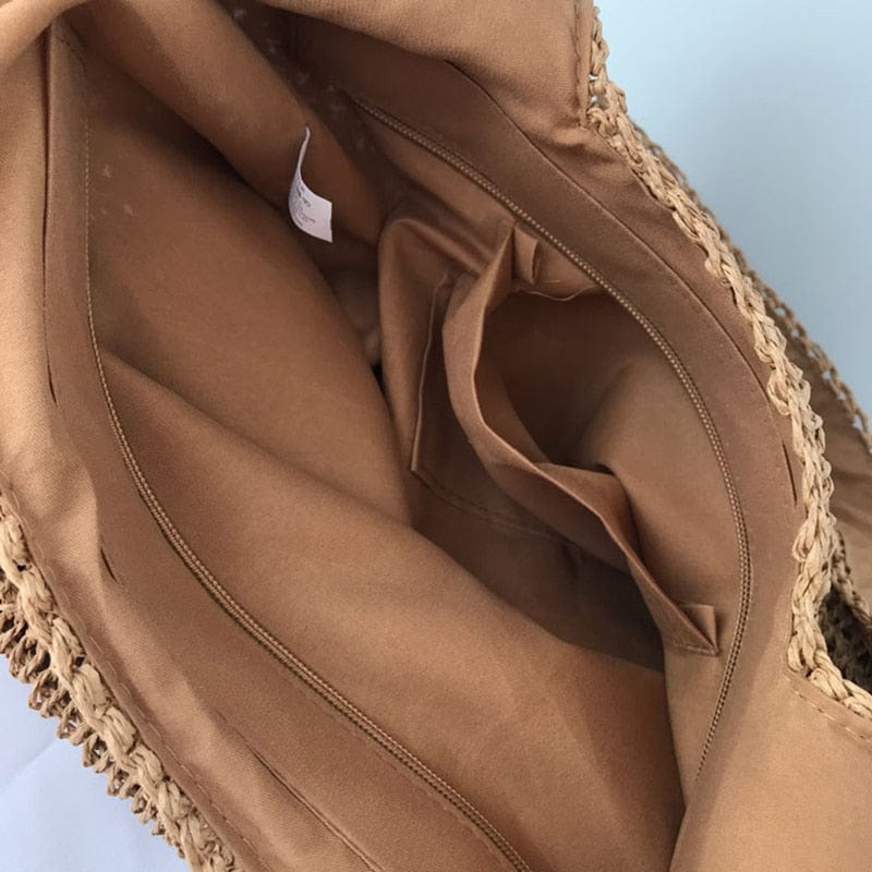 Sac Cabas Tressé Femme – Style Bohème & Grand Format
