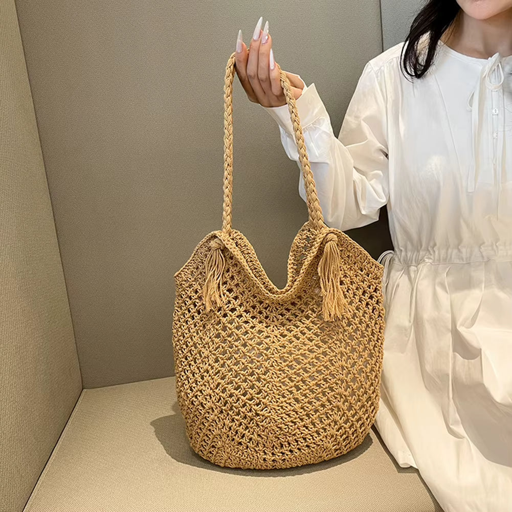 Sac cabas en crochet | Femme | Léger | Grand format