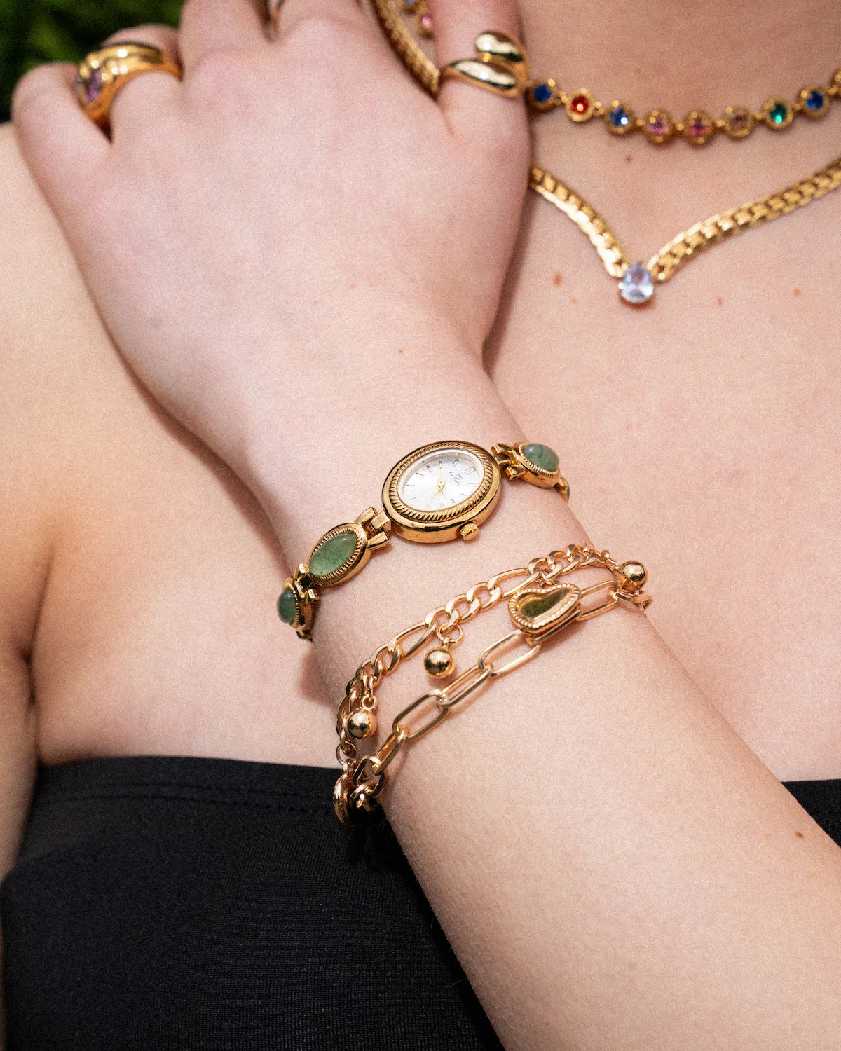 Montre | Femme | Quartz | Style Élégant | Dorée