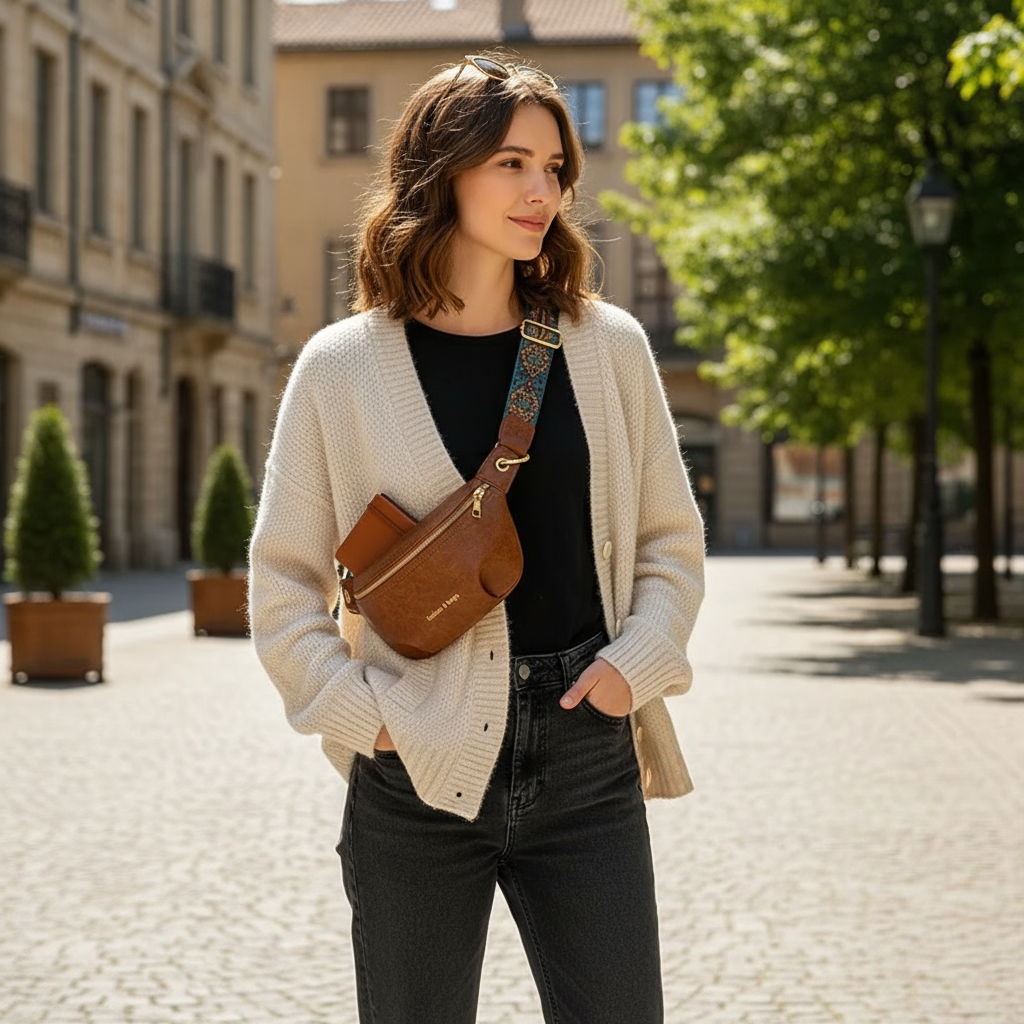 Sac Banane Femme – Bandoulière Large & Design Asymétrique