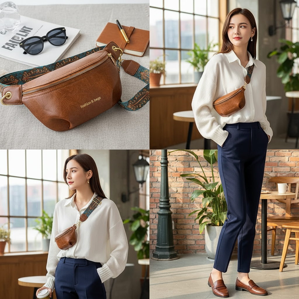 Sac Banane Femme – Bandoulière Large & Design Asymétrique