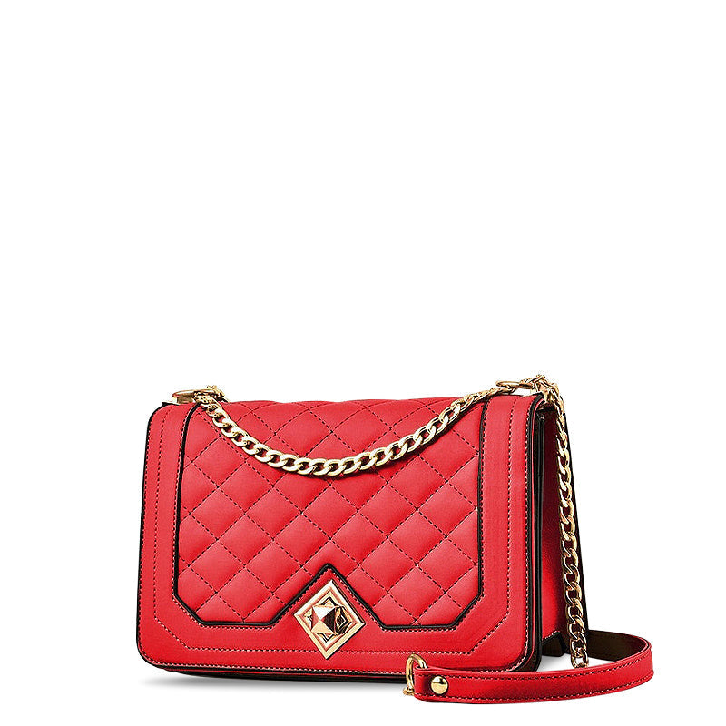 Sac Bandoulière Matelassé Femme – Bandoulière Amovible & Finitions Dorées