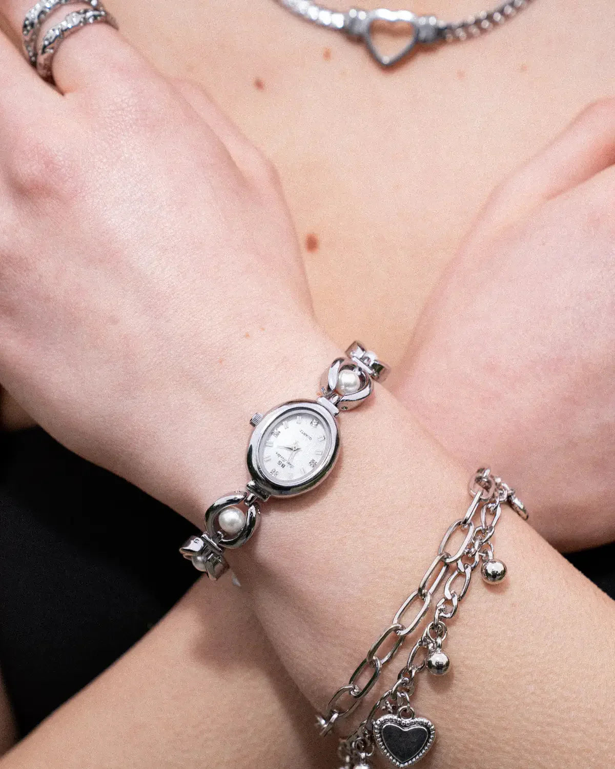 Argenté / Blanc