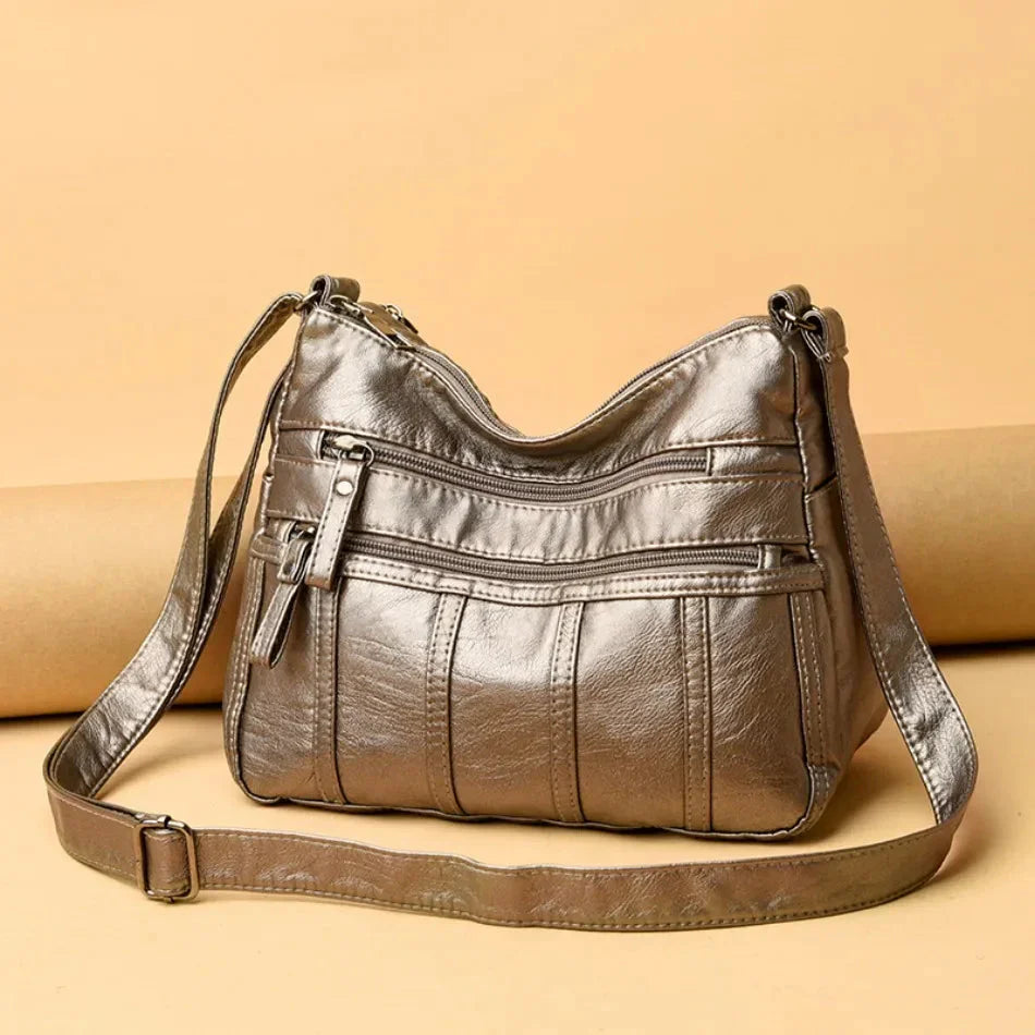 Sac Bandoulière Femme – Léger à Poches Zippées
