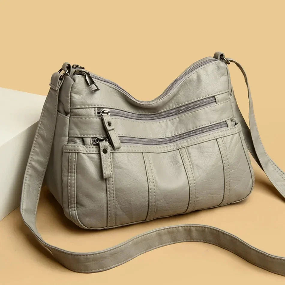 Sac Bandoulière Femme – Léger à Poches Zippées
