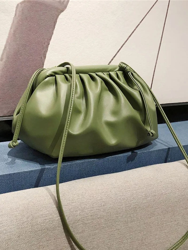 Petit Sac Bandoulière Femme – Forme Plissée Style Dumpling
