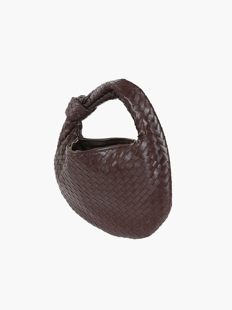 Sac Bandoulière Tressé Femme – Nœud Élégant & Format Compact