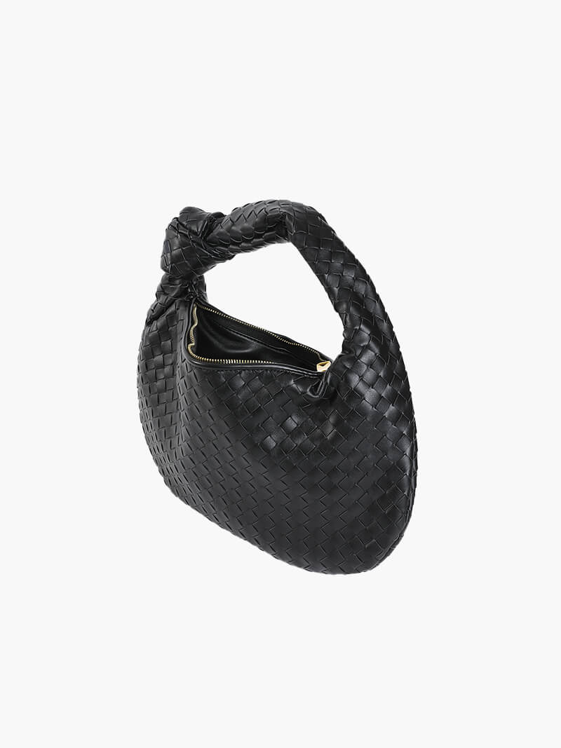 Sac Bandoulière Tressé Femme – Nœud Élégant & Format Compact