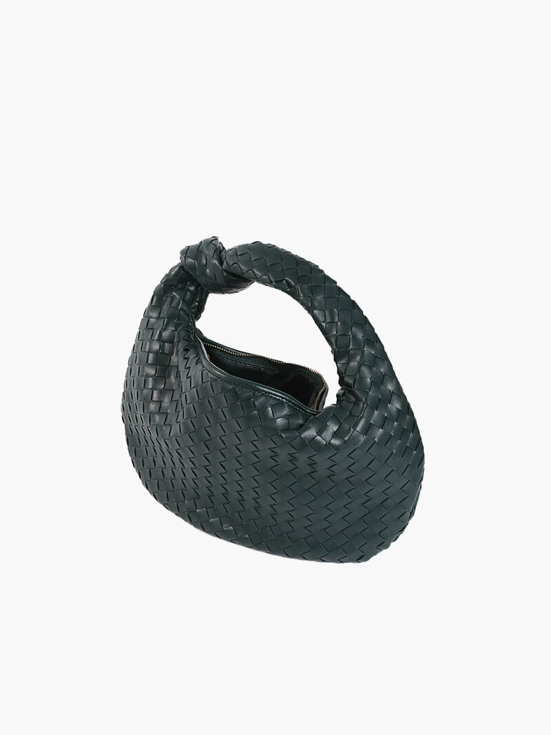 Sac Bandoulière Tressé Femme – Nœud Élégant & Format Compact