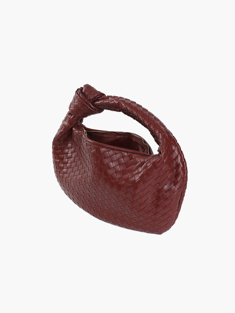 Sac Bandoulière Tressé Femme – Nœud Élégant & Format Compact