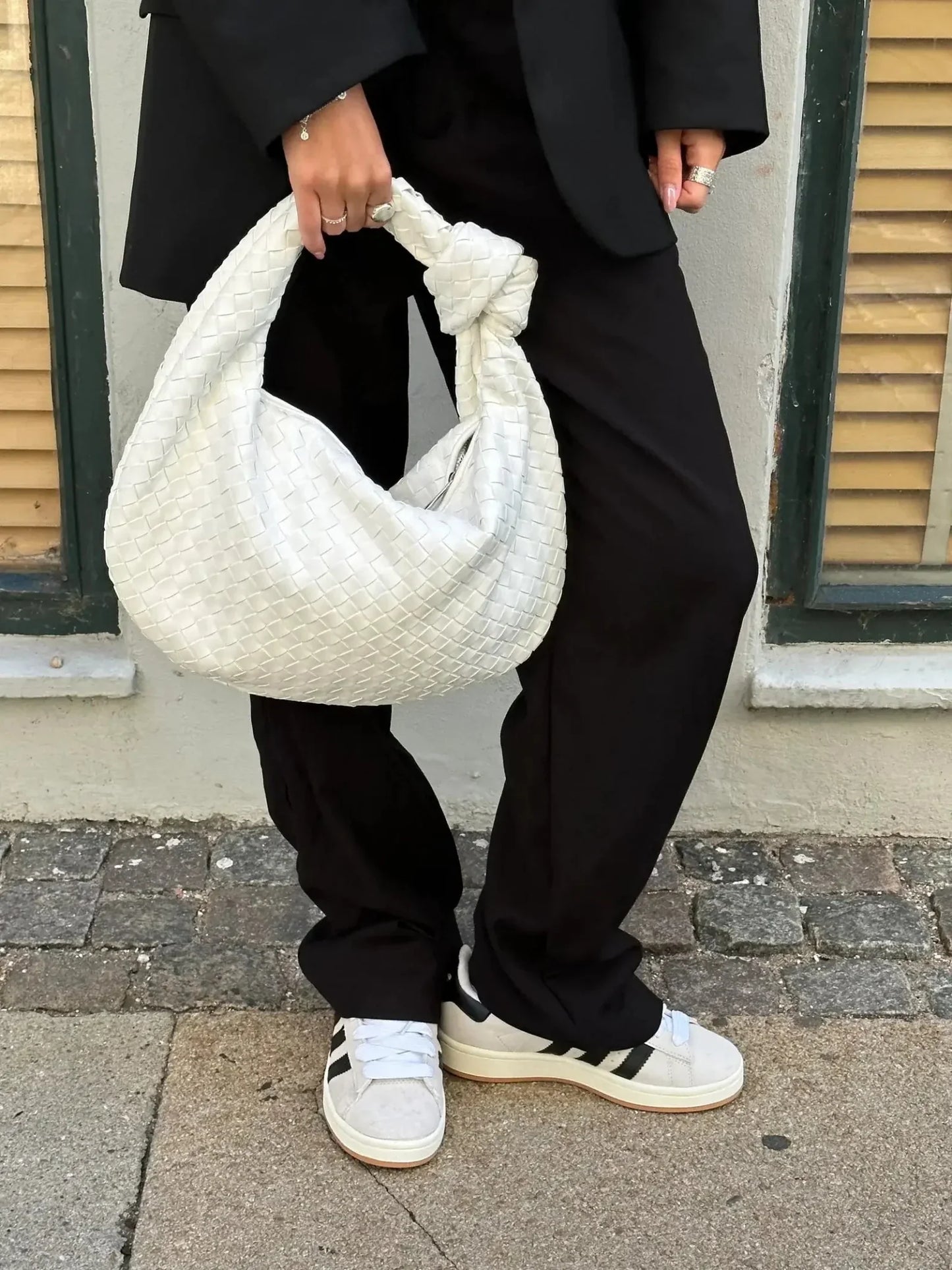 Sac Bandoulière Tressé Femme – Nœud Élégant & Format Compact