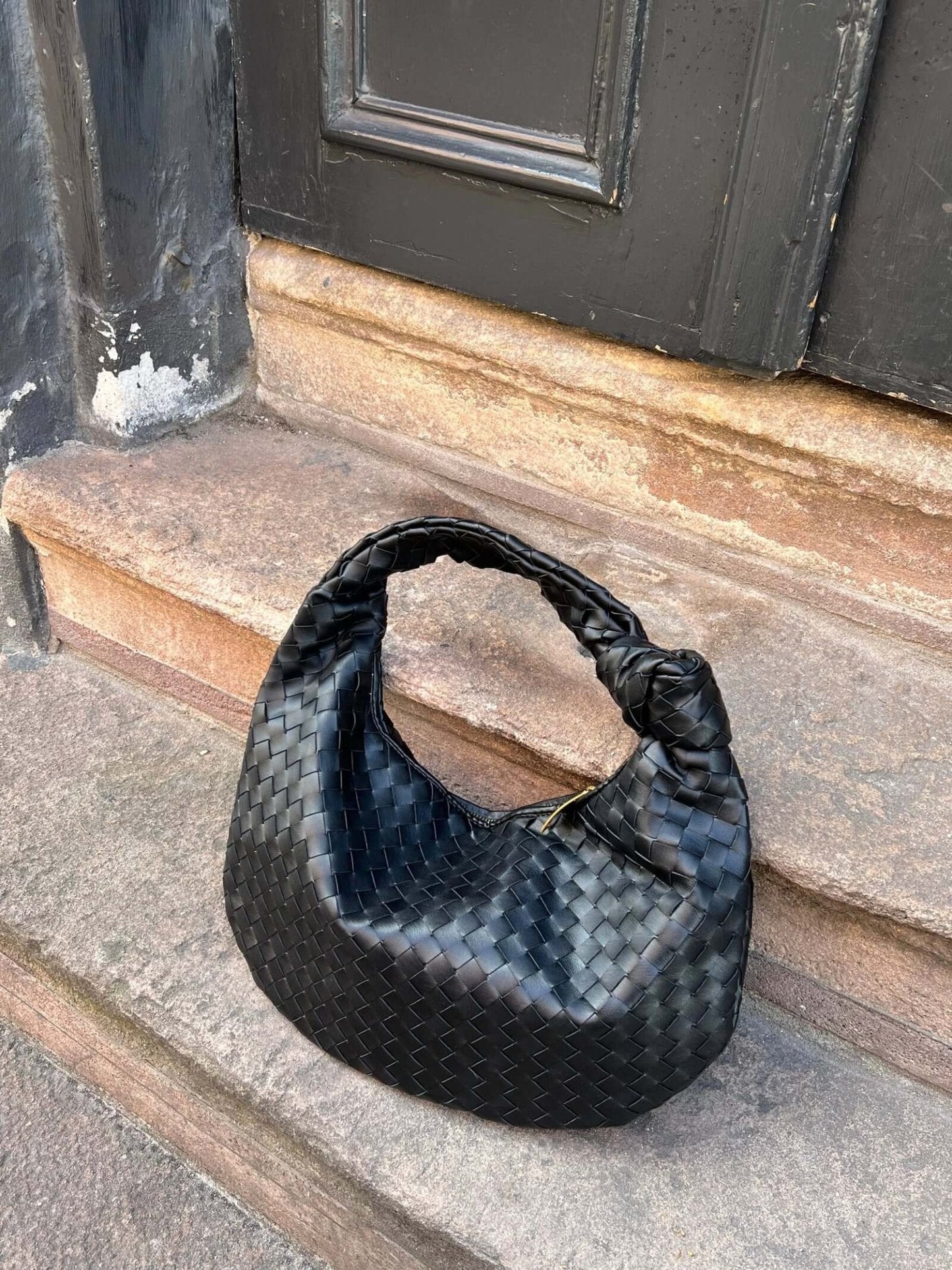 Sac Bandoulière Tressé Femme – Nœud Élégant & Format Compact