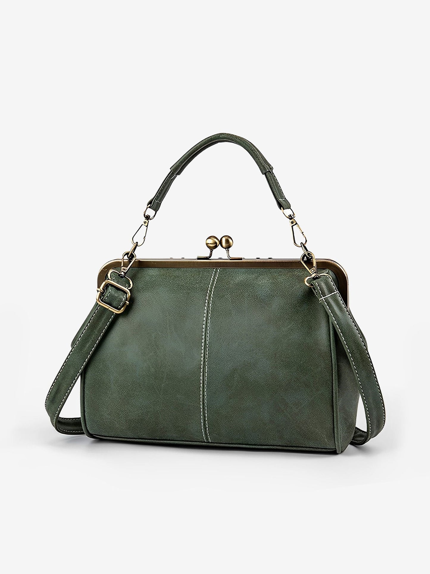 Sac à Main Vintage Femme – Sac Bandoulière Élégant à Fermoir Rétro