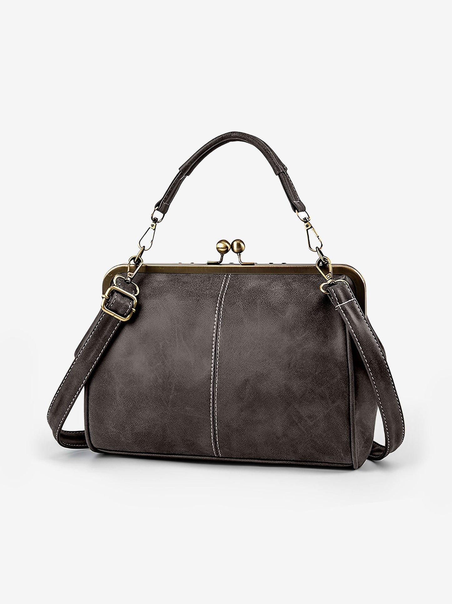 Sac à Main Vintage Femme – Sac Bandoulière Élégant à Fermoir Rétro