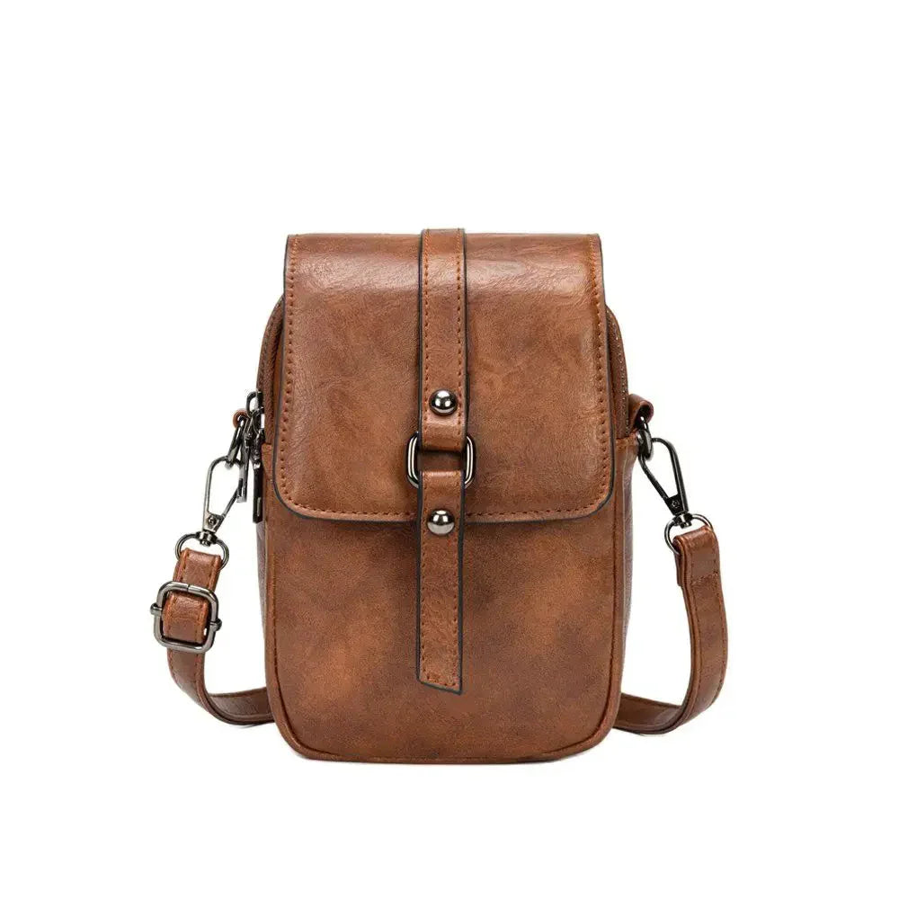 Petit Sac Bandoulière Femme – Rabat à Fermoir & Compartiments