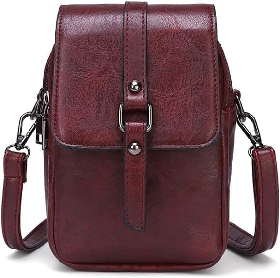 Petit Sac Bandoulière Femme – Rabat à Fermoir & Compartiments